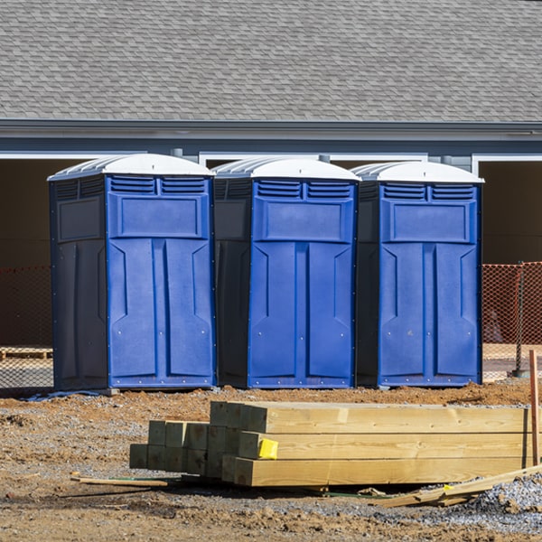 how often are the portable toilets cleaned and serviced during a rental period in Dix Hills